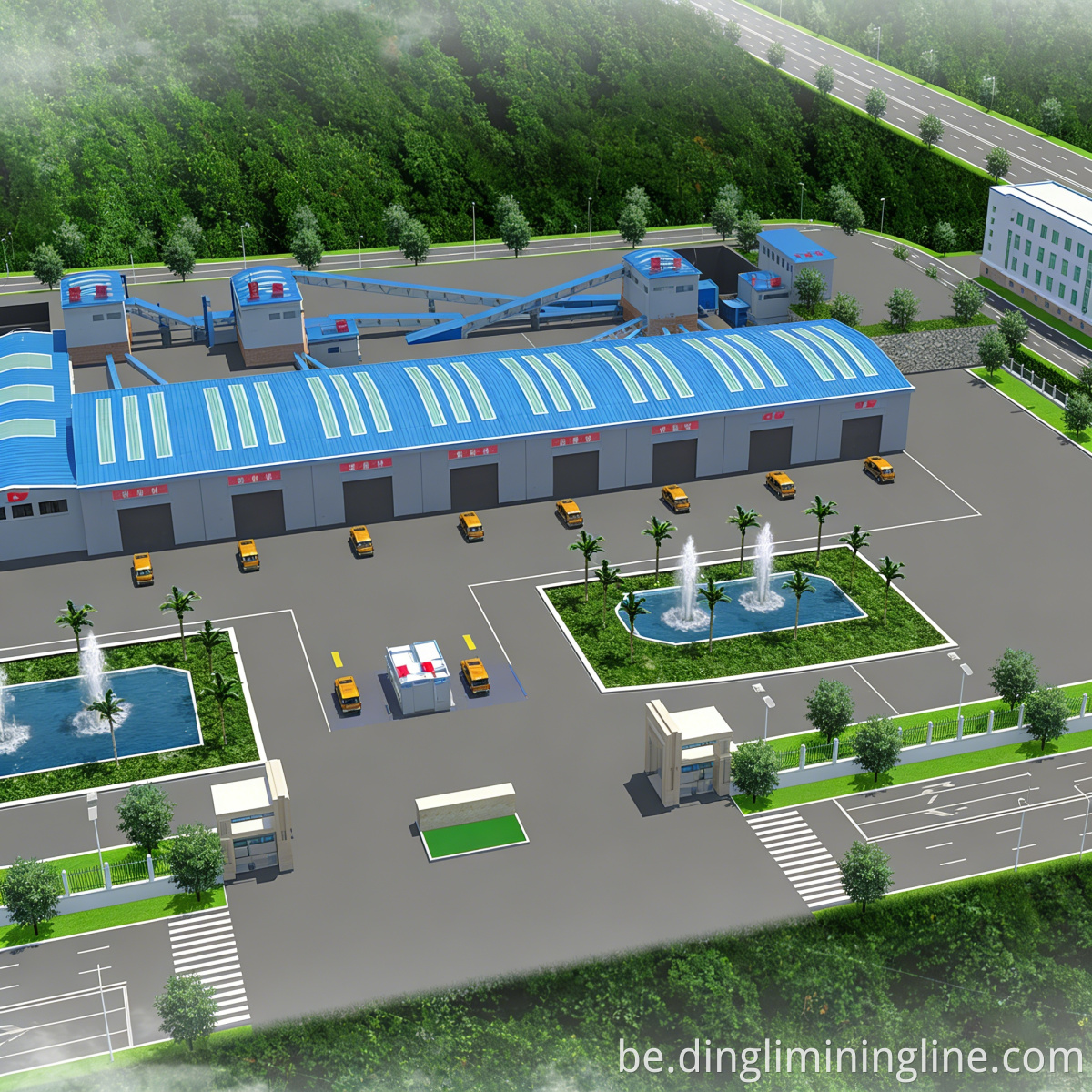 320-я высокапрадукцыйная лінія каменных агрэгатаў 320th High-Output Stone Aggregate Line